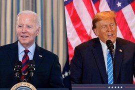 Donald Trump và Joe Biden dẫn đầu trong cuộc tranh cử 'Siêu Thứ Ba'