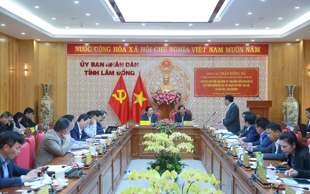 Phó Thủ tướng Trần Hồng Hà yêu cầu Lâm Đồng tháo gỡ khó khăn, đẩy mạnh tiến độ các dự án cao tốc