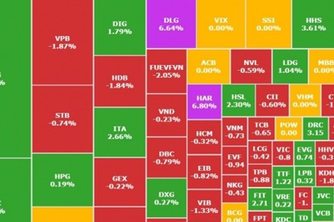 VN-Index thủng mốc 1.095, cổ phiếu HAG, HQC, DLG ngược dòng tăng mạnh