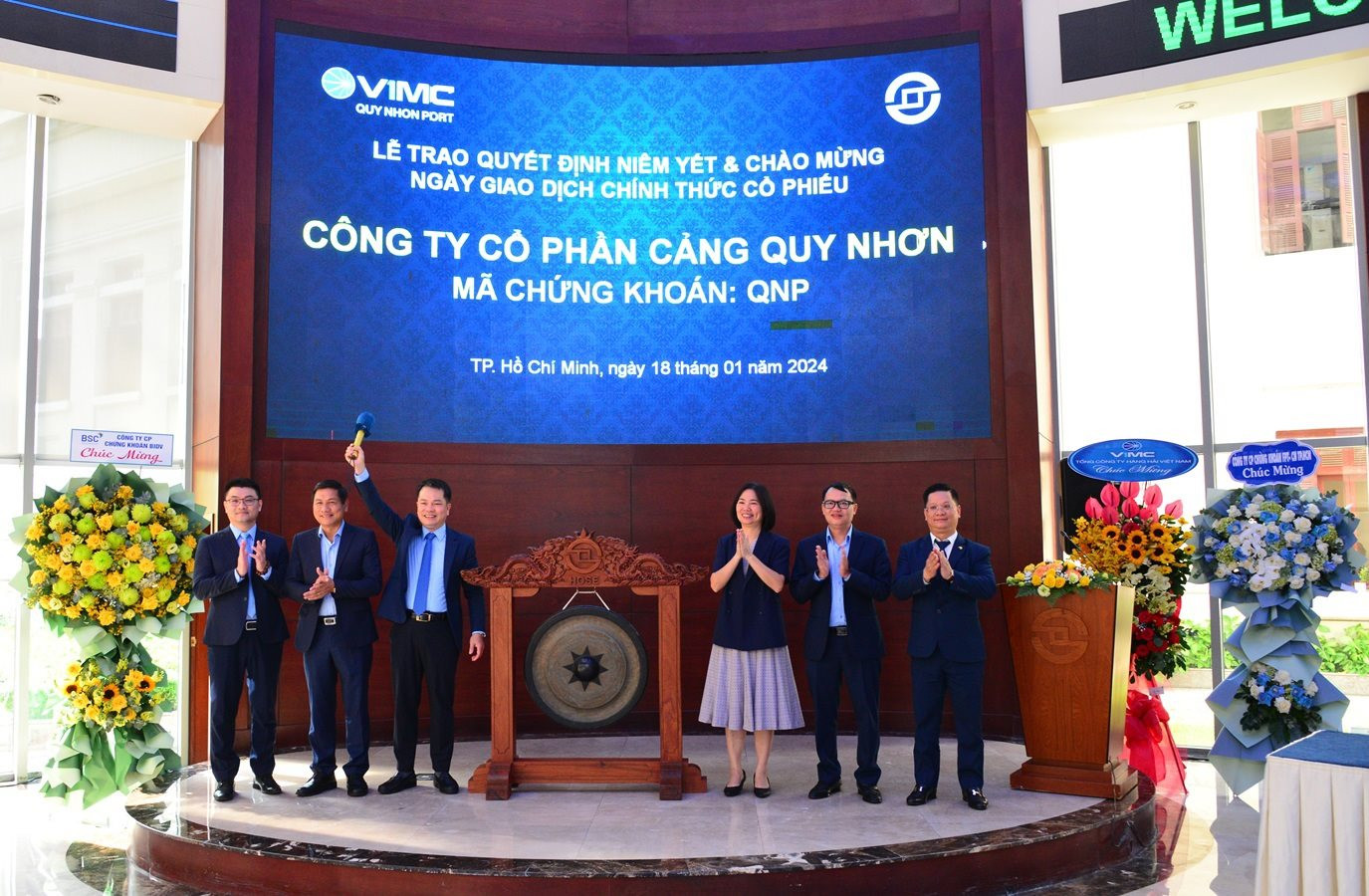 Cổ phiếu QNP của Cảng Quy Nhơn tăng hơn 67% chỉ sau 5 ngày chính thức chào sàn