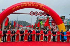 Thông xe kỹ thuật cầu vượt đường sắt Hà Nội - Thái Nguyên