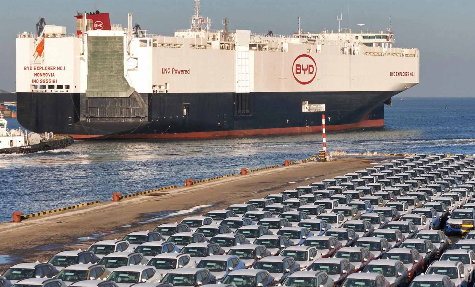'Gã khổng lồ' xe điện BYD mở rộng đội tàu lên 8 chiếc, tăng khả năng xuất khẩu xe trong năm 2024