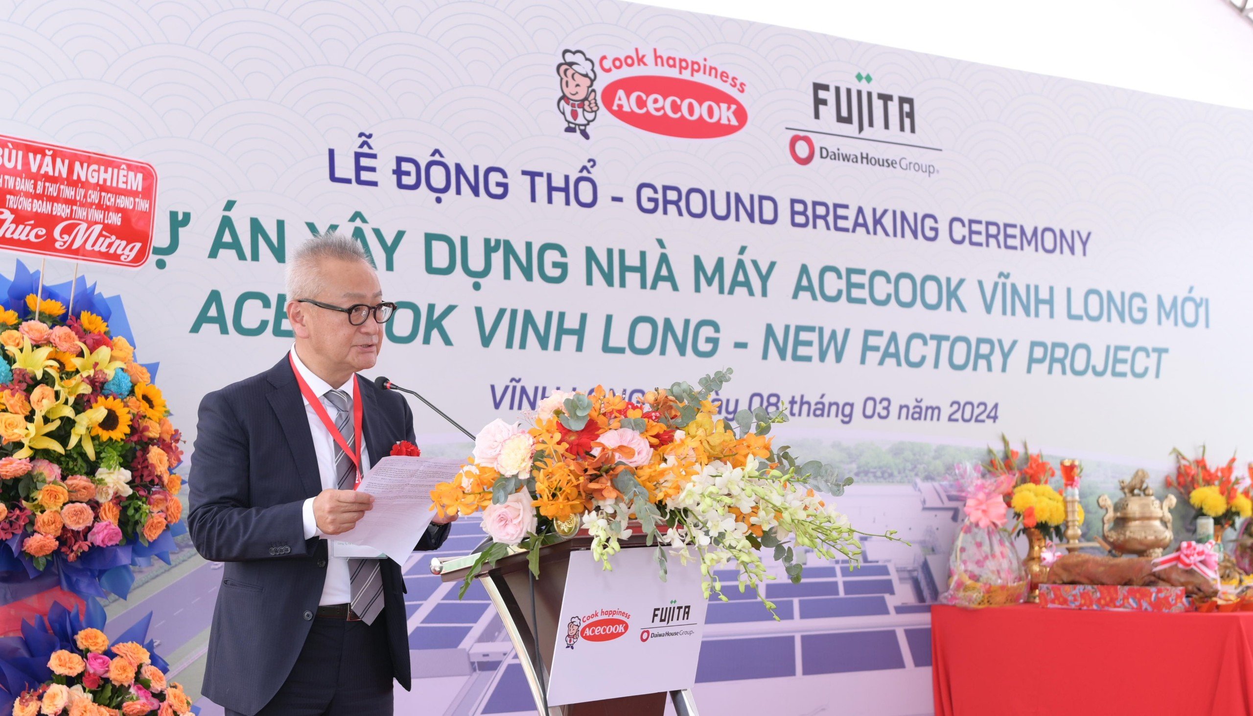 Acecook Việt Nam động thổ dự án 200 triệu USD tại Vĩnh Long