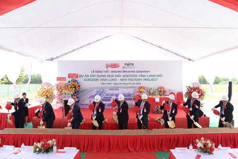 Acecook Việt Nam động thổ dự án 200 triệu USD tại Vĩnh Long