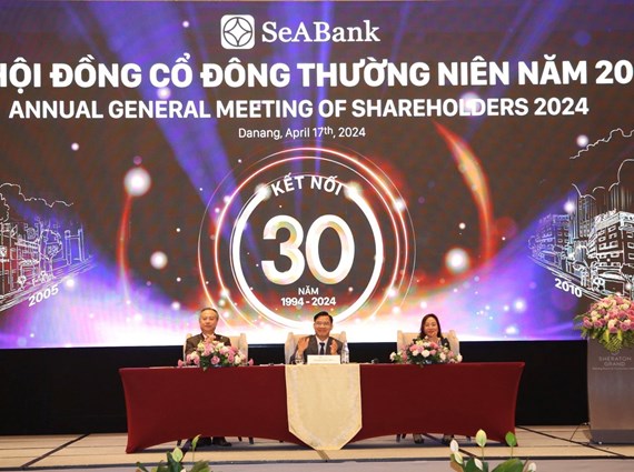 Đại hội đồng cổ đông thường niên 2024: SeABank đặt mục tiêu tăng trưởng 28%, tăng vốn điều lệ lên 30.000 tỷ đồng