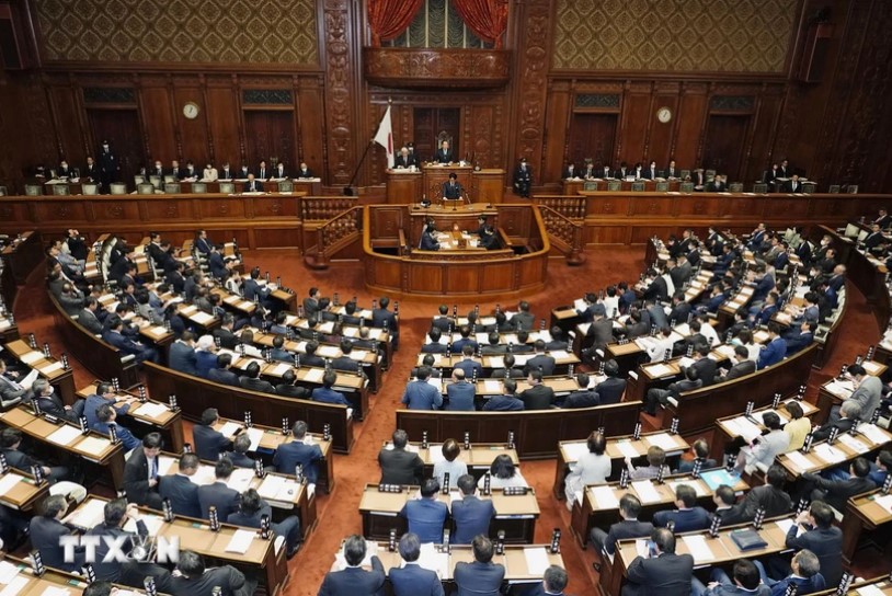 Toàn cảnh phiên họp Hạ viện Nhật Bản