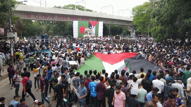 Sinh viên tại Bangladesh biểu tình ủng hộ Palestine