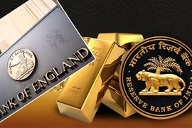 Ấn Độ chuyển gần 100 tấn vàng từ Vương quốc Anh về kho nội địa