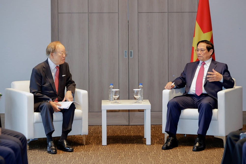 Thủ tướng tiếp ông Sohn Kyung Sik, Chủ tịch Tập đoàn CJ - Ảnh: VGP