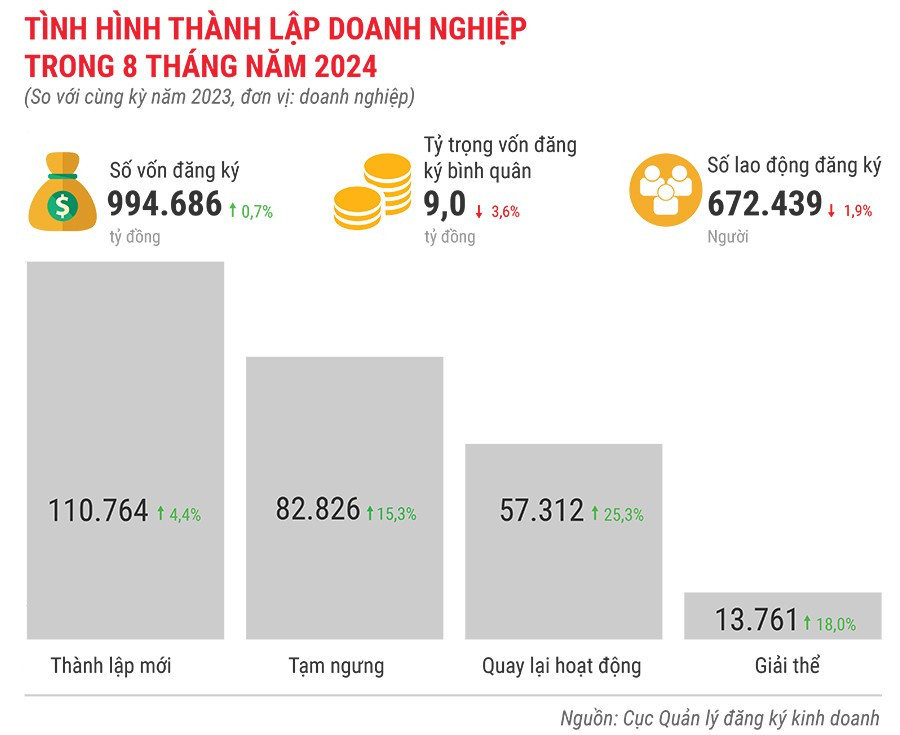 Tình hình thành lập doanh nghiệp trong 8 tháng đầu năm 2024.jpg