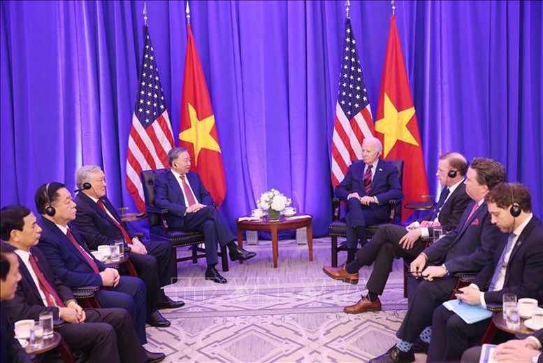 Description: Tổng Bí thư, Chủ tịch nước Tô Lâm gặp Tổng thống Hoa Kỳ Joe Biden- Ảnh 4.