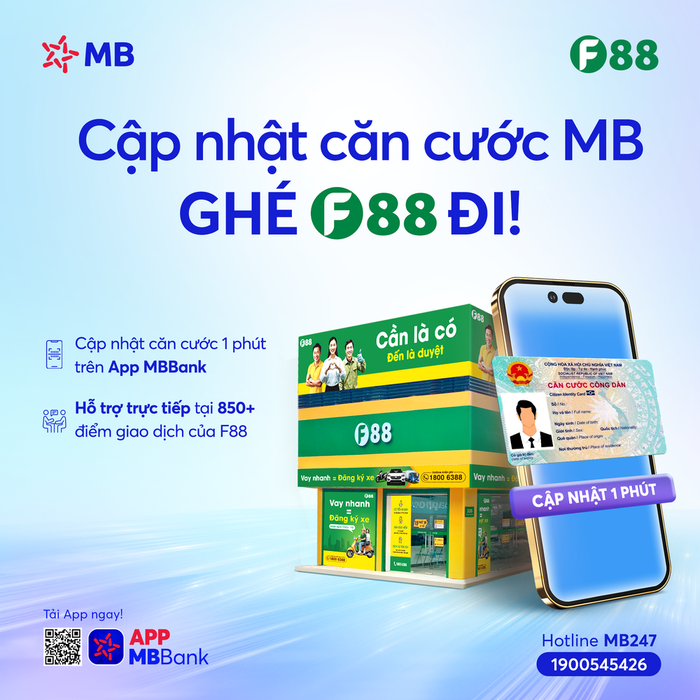 F88 bắt tay MB biến hơn 850 cửa hàng tài chính thành phòng giao dịch ngân hàng