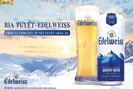 Ra mắt bia Edelweiss hương vị tuyết châu Âu và lúa mỳ núi An-Pơ