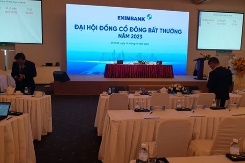 Ngân hàng Eximbank không thể tổ chức ĐHCĐ bất thường như dự định