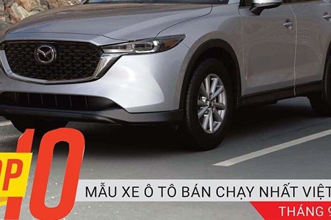 Top 10 mẫu xe bán chạy nhất Việt Nam tháng 9/2023: “Ngôi vương” không đổi, “tân binh” Honda BR-V lên tiếng