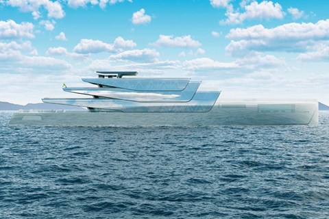 Chiêm ngưỡng siêu du thuyền in 3D “vô hình” Pegasus