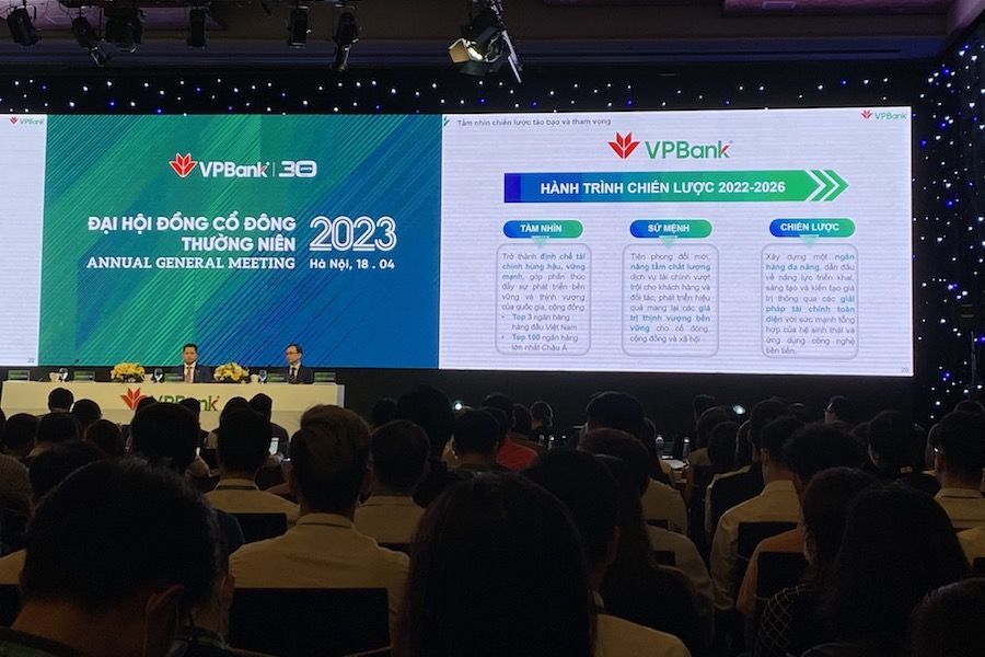 Ngân hàng TMCP Việt Nam Thịnh Vượng (VPBank, mã: VPB) đã tổ chức Đại hội cổ đông thường niên năm 2023