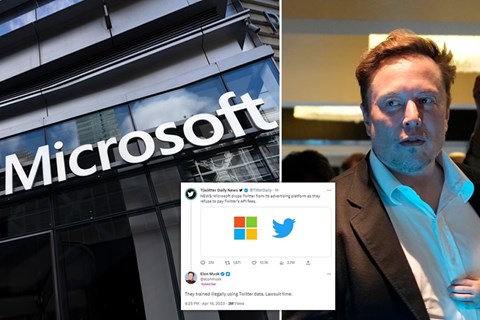 Elon Musk dọa kiện Microsoft vì sử dụng dữ liệu Twitter để đào tạo AI