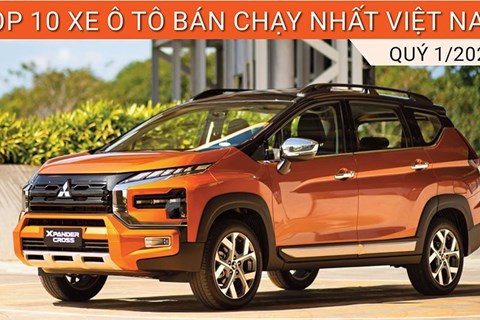 Điểm danh 10 mẫu xe bán chạy nhất Việt Nam quý 1/2023