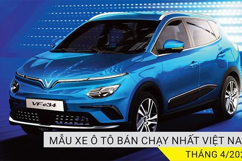 Top 10 xe bán chạy tháng 4/2023: Thương hiệu Việt khẳng định vị thế