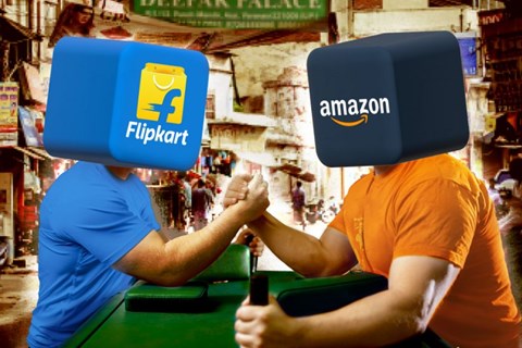 Amazon hụt hơi trước Walmart trong cuộc đua thương mại điện tử Ấn Độ
