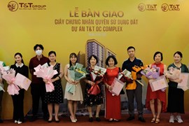 Cư dân T&T DC Complex chính thức nhận bàn giao giấy chứng nhận quyền sử dụng đất