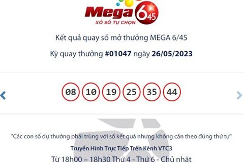 3 người cùng trúng độc đắc Vietlott hơn 75 tỷ đồng