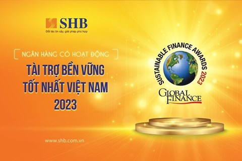 Global Finance vinh danh SHB là “Ngân hàng có hoạt động Tài trợ Bền vững tốt nhất” Việt Nam 2023