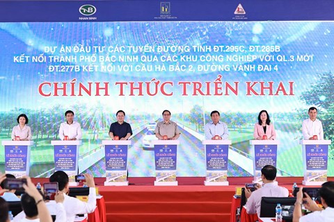 Khởi công tuyến đường gần 1.500 tỷ đồng quanh 3 khu công nghiệp tại Bắc Ninh