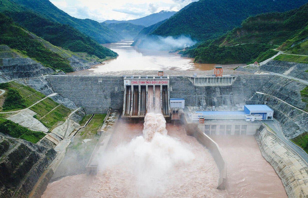 Hồ thủy điện Lai Châu ghi nhận 1.703 m3/s nước về hồ ngày 13/8