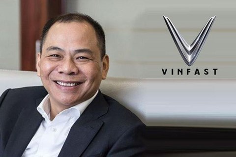 Cổ phiếu VinFast tăng mạnh, khối tài sản của tỷ phú Phạm Nhật Vượng có thêm 39 tỷ USD