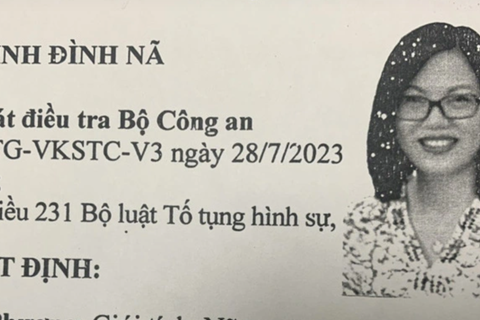 Nguyễn Thị Thu Phương - Trưởng bộ phận thư ký tài chính Công ty AIC về nước đầu thú