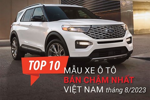 Top 10 xe ô tô bán chậm nhất tháng 8/2023: Bất ngờ Ford Explorer